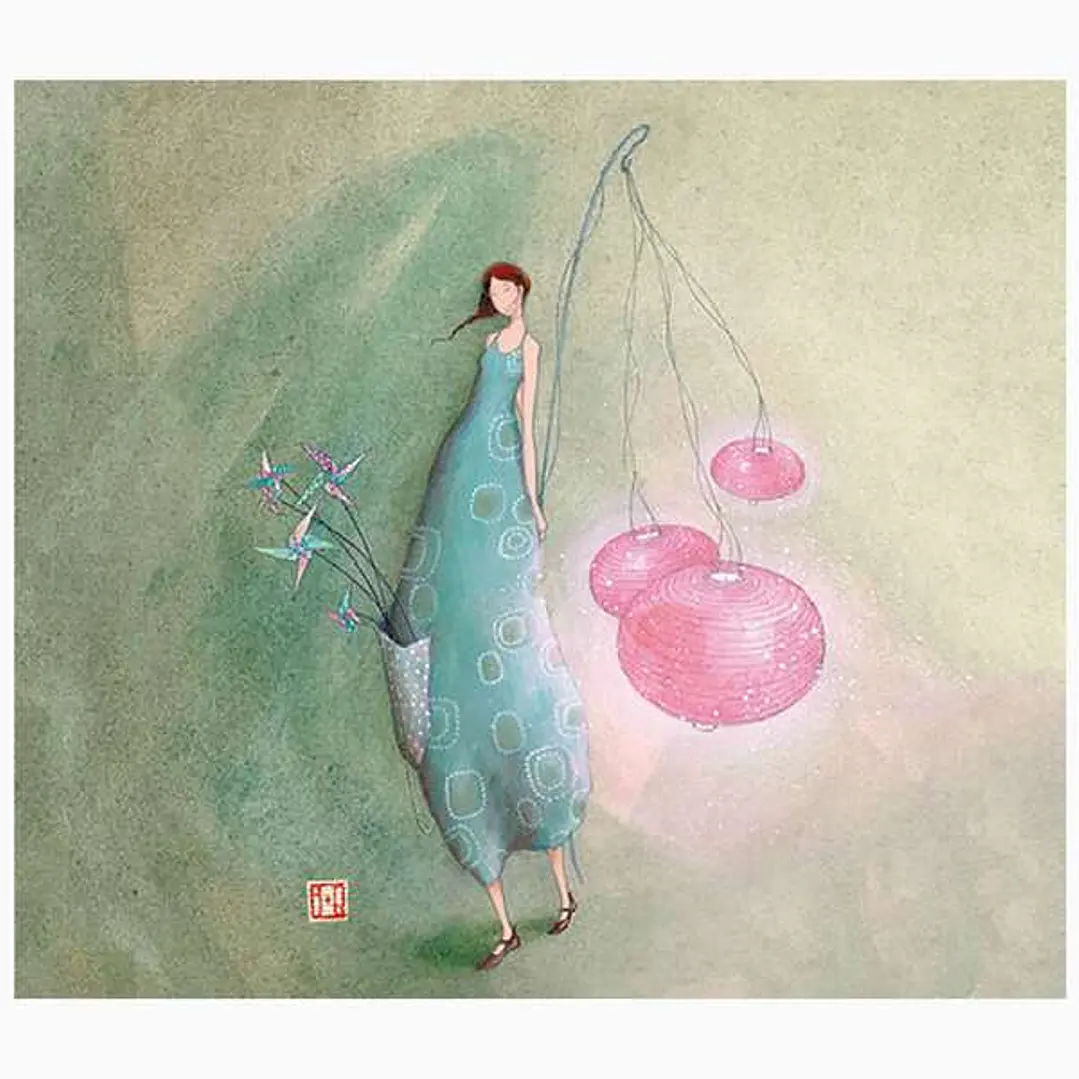 Pictura Gaëlle Boissonnard Tarjeta Doble - Acabado en Barniz de Relieve UV Grueso - Laminado Mate de Tacto Suave - 10.5x21cm - Papel con Certificacion 1