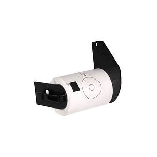 Brother DK11207 - Etiquetas Genericas Precortadas Circulares para CD/DVD - 58 mm de Diametro - 100 Unidades - Texto negro sobre fondo blanco