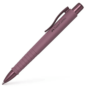Faber-Castell Poly Ball Urban Limited Edition Boligrafo Retractil XB - Forma Triangular Ergonomica - Suave al Tacto - Color Burdeos