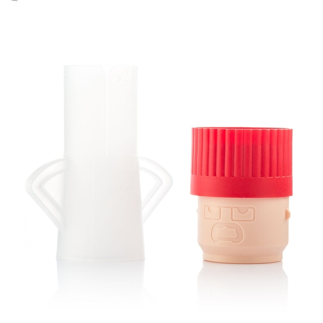 Innovagoods Fuming Chef Limpiador de Microondas - Polipropileno - Uso con Agua y Vinagre - Facil de Limpiar - Indicador de Nivel - 6.5x15.5x11cm - Col 1