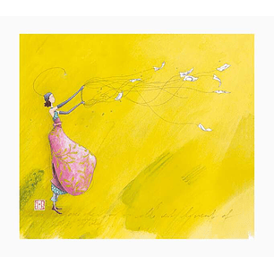 Pictura Gaëlle Boissonnard Tarjeta Doble - Acabado en Barniz de Relieve UV Grueso - Laminado Mate de Tacto Suave - 10.5x21cm - Papel con Certificacion