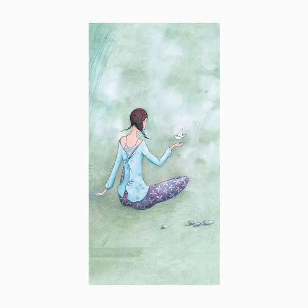 Pictura Gaëlle Boissonnard Tarjeta Doble - Acabado en Barniz de Relieve UV Grueso - Laminado Mate de Tacto Suave - 10.5x21cm - Papel con Certificacion 1