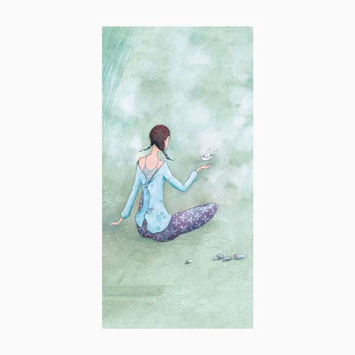 Pictura Gaëlle Boissonnard Tarjeta Doble - Acabado en Barniz de Relieve UV Grueso - Laminado Mate de Tacto Suave - 10.5x21cm - Papel con Certificacion 1