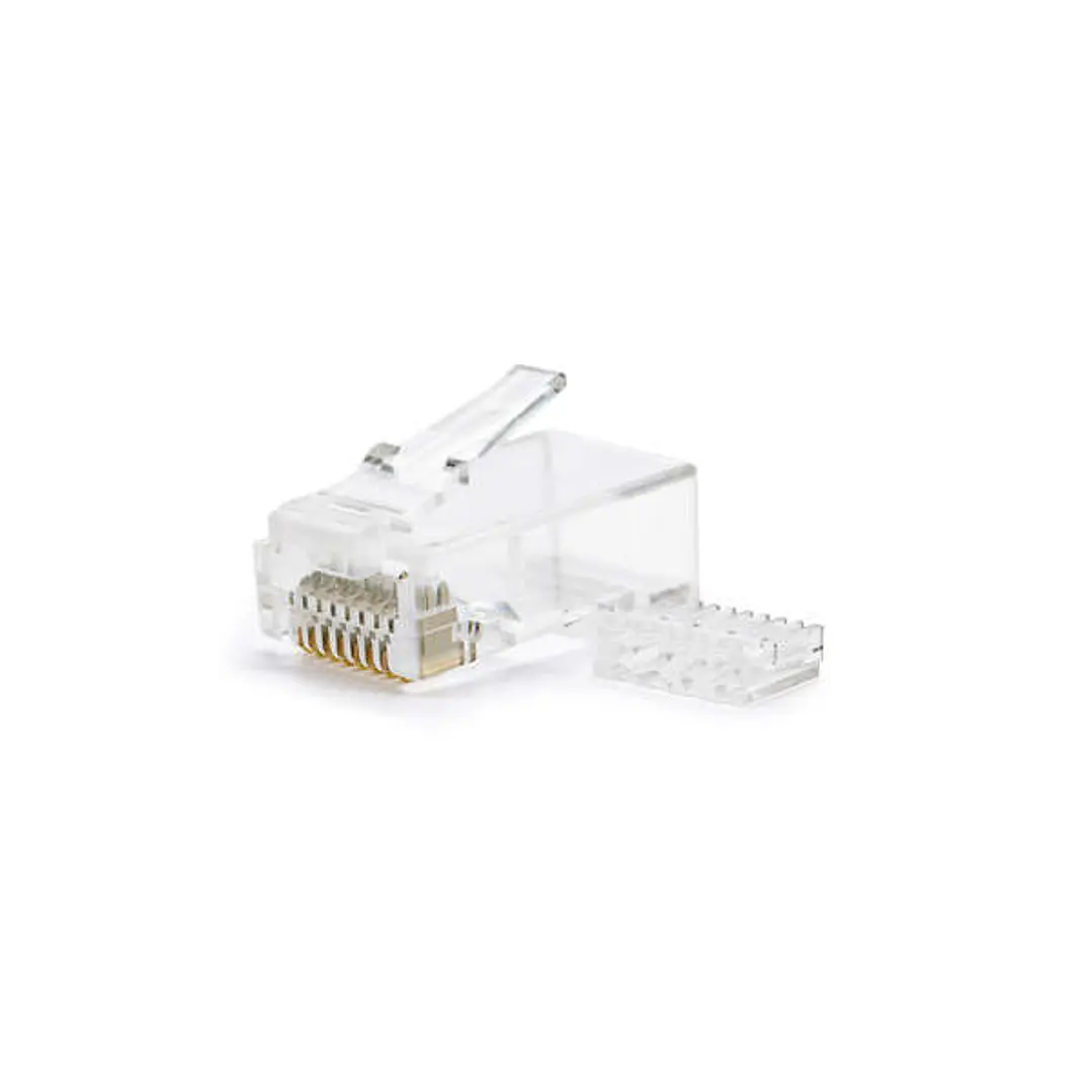 Nanocable Pack de 100 Conectores RJ45 8 Hilos Cat.6 - Color Transparente 1