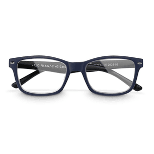 Hama Gafas de Lectura de +2.5 Dioptrias - Montura de Plastico Reciclado - Unisex - Color Azul y Negro