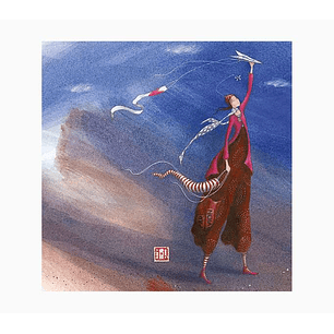 Pictura Gaëlle Boissonnard Tarjeta Doble - Acabado en Barniz de Relieve UV Grueso - Laminado Mate de Tacto Suave - 16x16cm - Papel con Certificacion F