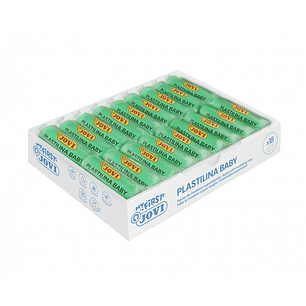 Jovi Baby Caja de 18 Pastillas de Plastilina 38gr - Pasta Modelar Super Blanda Verde - Estimula Movimiento y Fortalecimiento Muscular - Fomenta Estimu