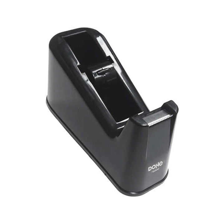 Dohe Portarrollos para Cintas Adhesivas de hasta 19mm y 33 metros - Cilindro Extraible y Base Antideslizante - Cuchilla Metalica de Corte 1