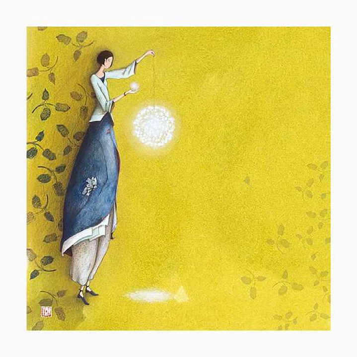 Pictura Gaëlle Boissonnard Tarjeta Doble - Acabado en Barniz de Relieve UV Grueso - Laminado Mate de Tacto Suave - 16x16cm - Papel con Certificacion F 1