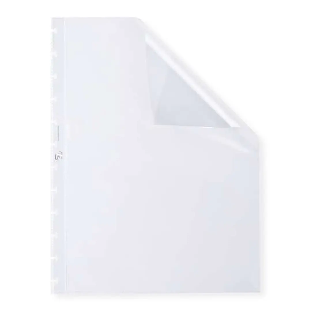 Oxford Variozip Fundas para Carpetas - Tamaño A4 - Material de Piel Naranja Transparente - Cierre con Cremallera - Resistente y Duradero 1