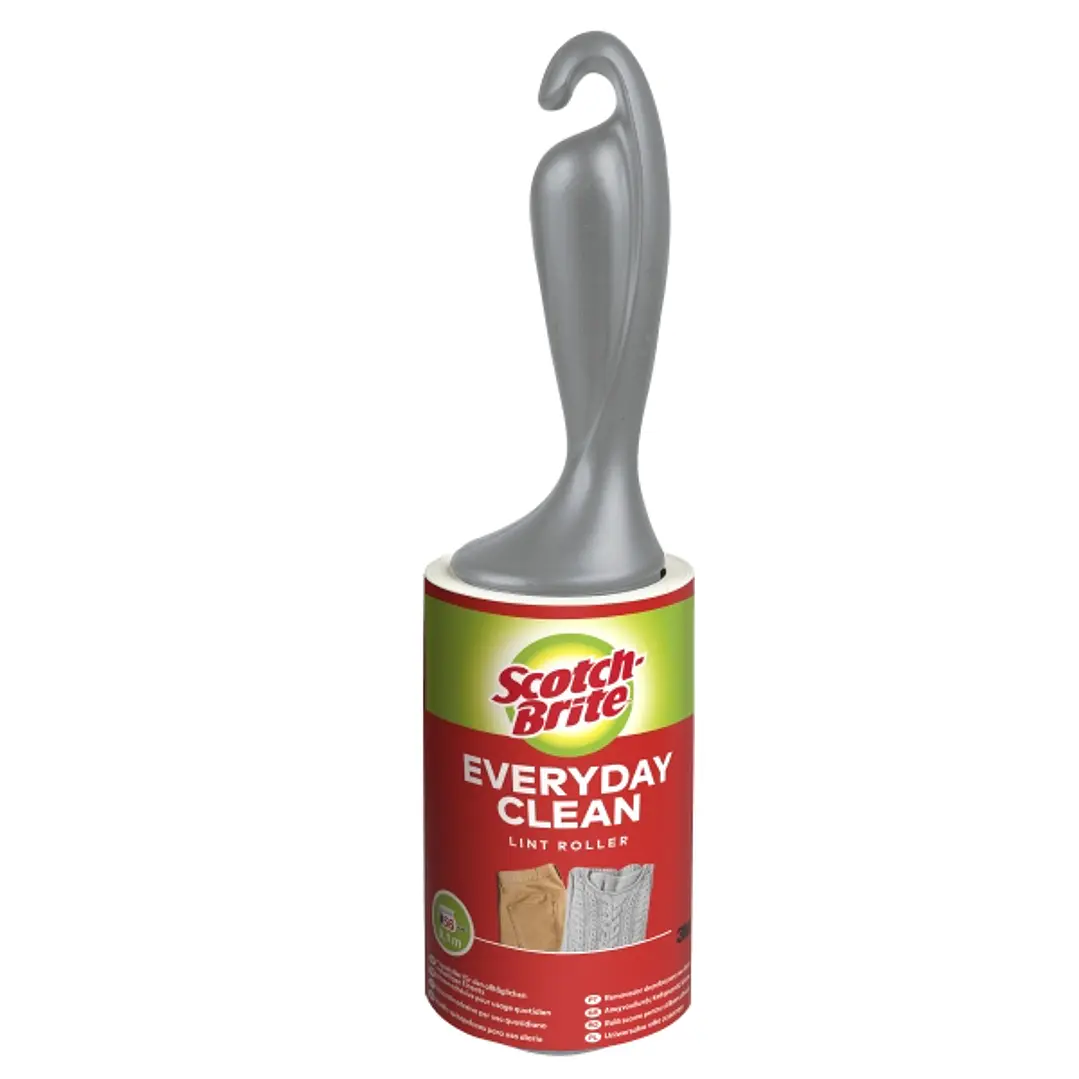 Scotch-Brite Everyday Clean Rodillo Quitapelusas Adhesivo - 56 Hojas - Color Negro 1