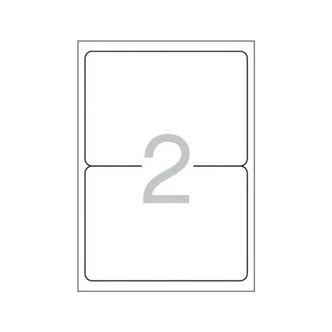 Multi3 Pack de 200 Etiquetas Blancas Cantos Redondeados Tamaño 199,6x144,5mm con Adhesivo Permanente para Multiples Usos 1