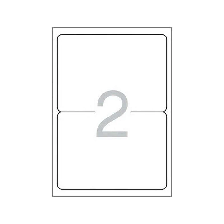 Multi3 Pack de 200 Etiquetas Blancas Cantos Redondeados Tamaño 199,6x144,5mm con Adhesivo Permanente para Multiples Usos 1