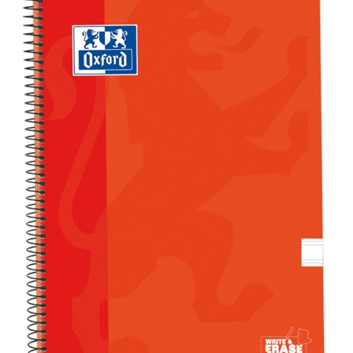 Oxford School Classic Cuaderno Espiral Tapa Extradura Write&Erase - Folio Pauta 2.5mm - 80 Hojas - Color Naranja 1