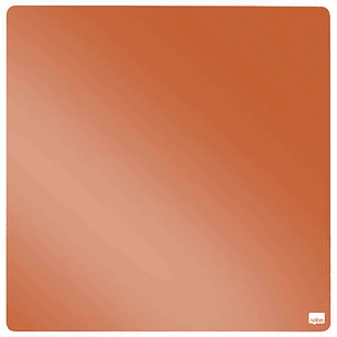 Nobo Tile Mini Pizarra Magnetica 360x360mm - sin Marco - Variedad de Colores - Almohadillas e Imanes - Diseño Creativo y Colorido - Naranja
