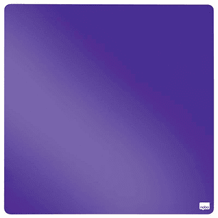 Nobo Tile Mini Pizarra Magnetica 360x360mm - sin Marco - Almohadillas Adhesivas e Imanes - Diseño Creativo y Colorido - Color Violeta