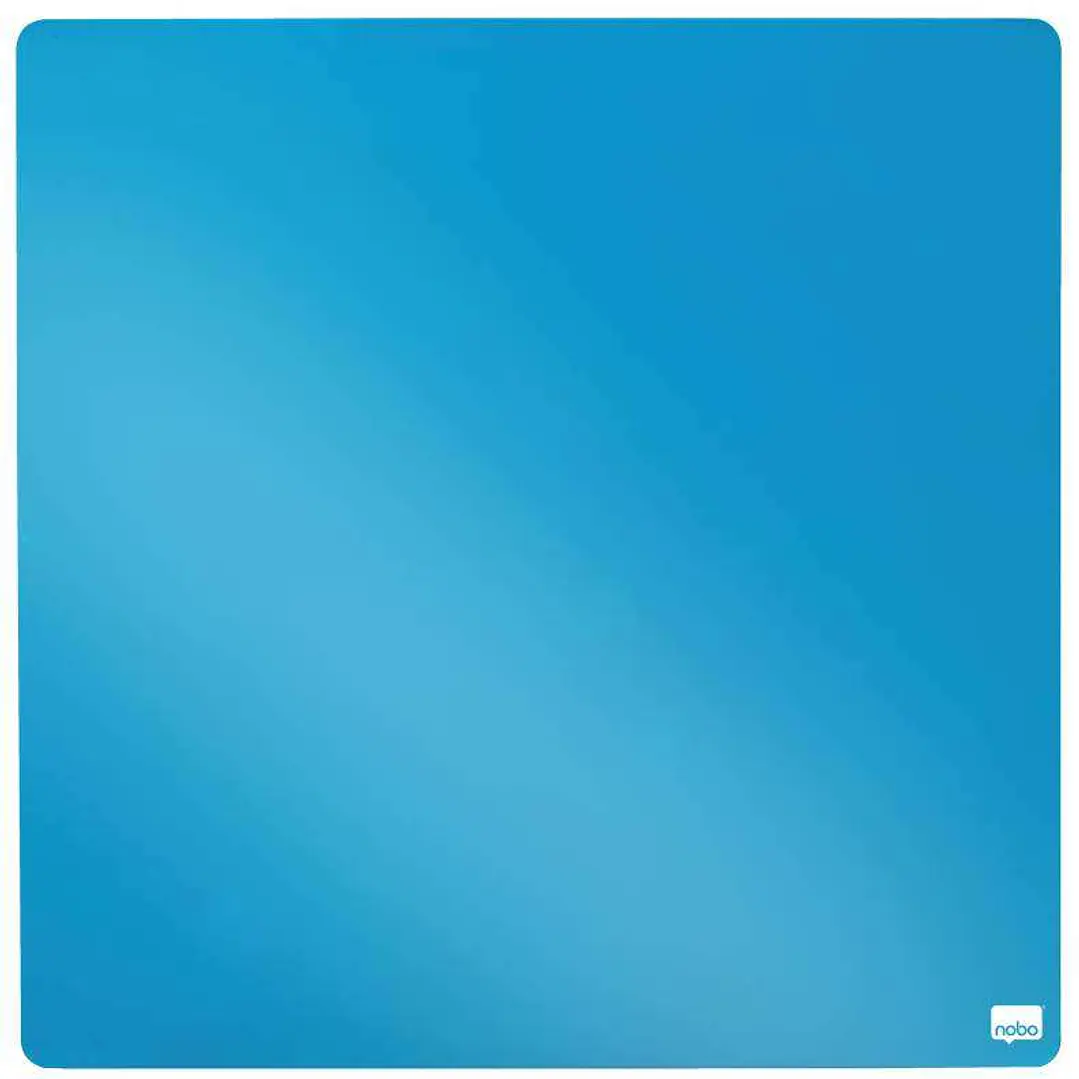 Nobo Tile Mini Pizarra Magnetica 360x360mm - Sin Marco - Borrado en Seco - Azul 1