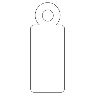 Apli Etiquetas Colgantes Blancas 9 x 24mm 200 U.