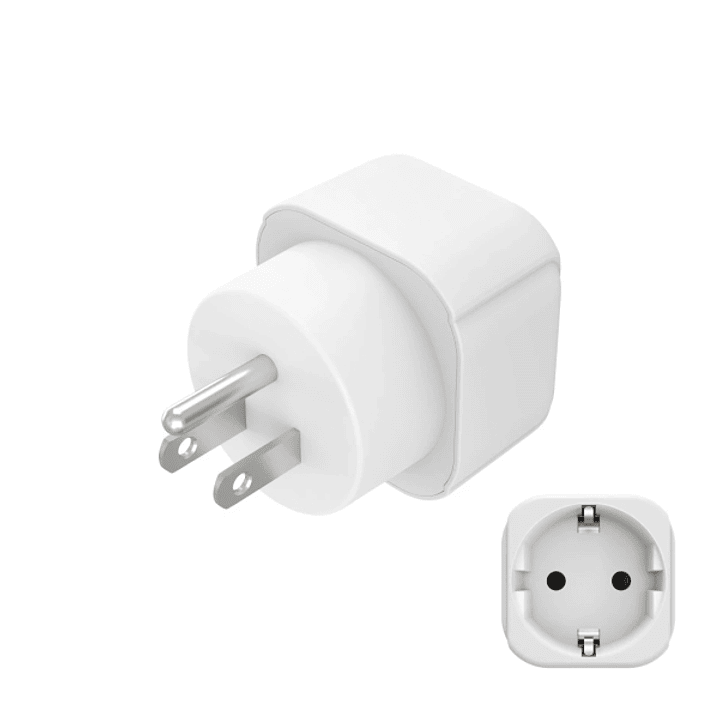 Hama Adaptador de Viaje Toma Tipo B - Potencia hasta 3750W - Hembra Tipo Schuko - Voltaje 230-250V - Color Blanco 1