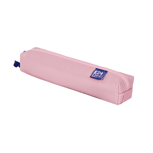 Oxford Kangoo & You Estuche Cuadrado Pequeño - Fabricados en Napa - Goma Elastica para unirlo al Cuaderno - Color Rosa