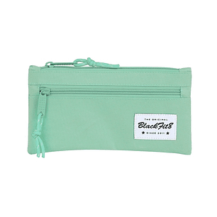 Safta Blackfit8 Portatodo - Bolsillo Frontal con Cremallera - 0.25L - 220x10x110mm - Color Turquesa