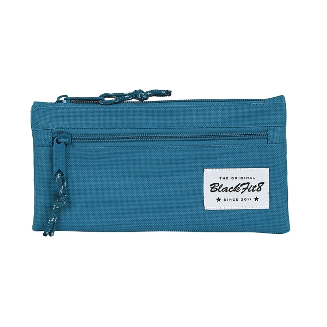 Safta Blackfit8 Egeo Portatodo - Bolsillo con Cremallera - 0.25L - 220x10x110mm - Color Azul 1