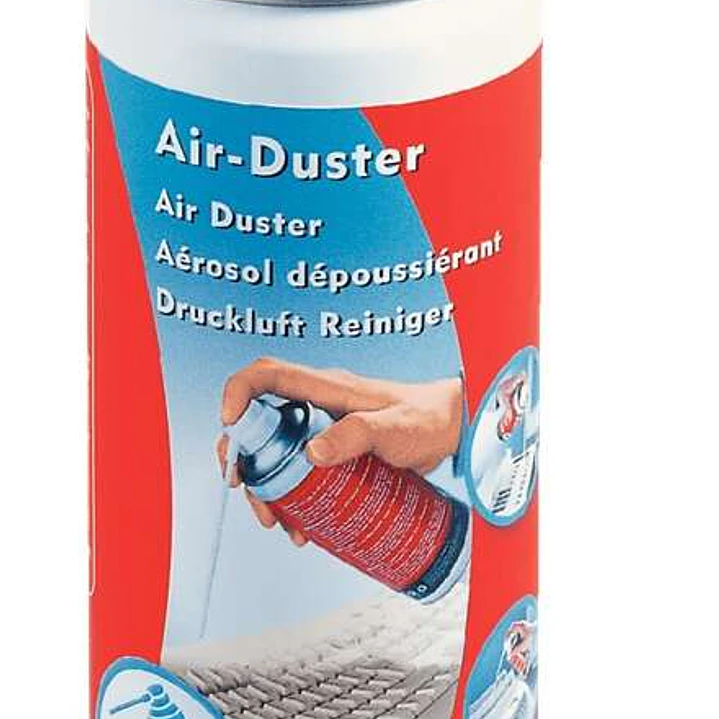Esselte Air-Duster Bote de Aire Comprimido para Limpieza 400ml - Para Teclados y Objetos en Lugares de Dificil Acceso 1