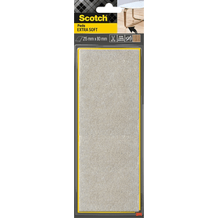 Scotch Almohadilla de Fieltro Adhesiva - Extra Suaves - 215  x 80mm - Color Beige
