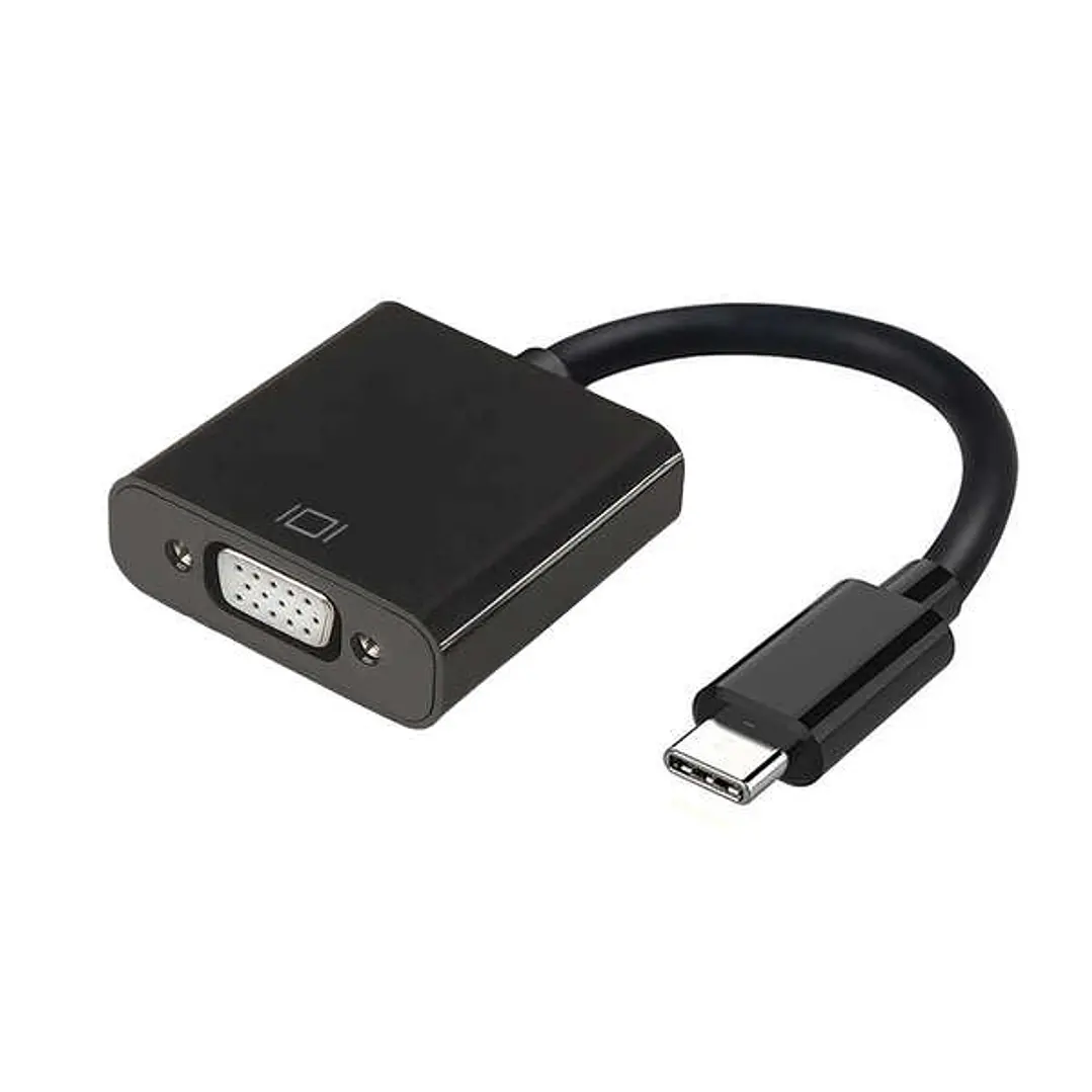 Aisens Conversor USB-C a VGA - USB-C/M-HDB15/H - 15cm - Color Negro 1