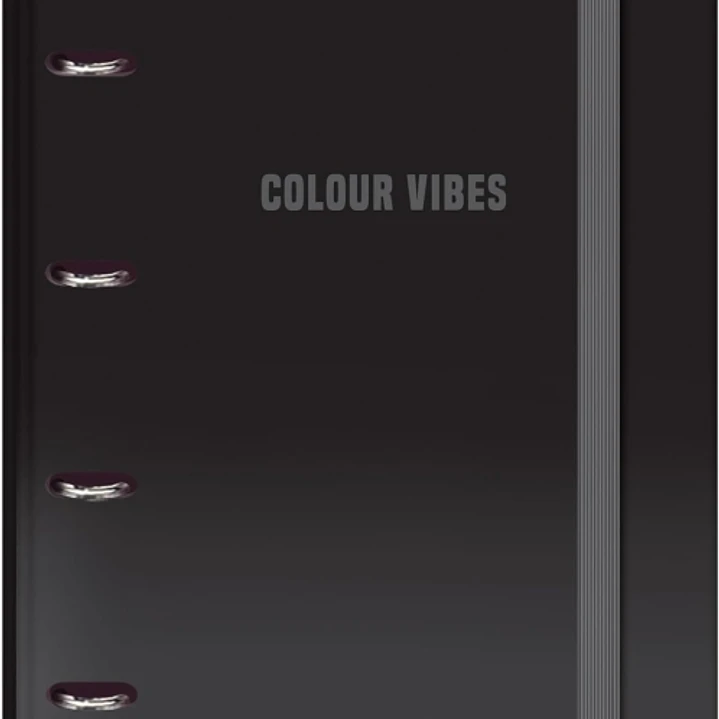 Dohe Colour Vibes Carpeta de 4 Anillas Mixtas de 35mm Recambio 100 Hojas Cuadricula 5mm - Formato A4 - Cierre con Goma - Incluye 4 Separadores y Sobre 1