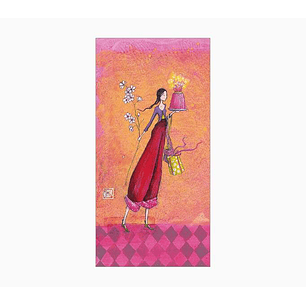 Pictura Gaëlle Boissonnard Tarjeta Doble - Acabado en Barniz de Relieve UV Grueso - Laminado Mate de Tacto Suave - 10.5x21cm - Papel con Certificacion