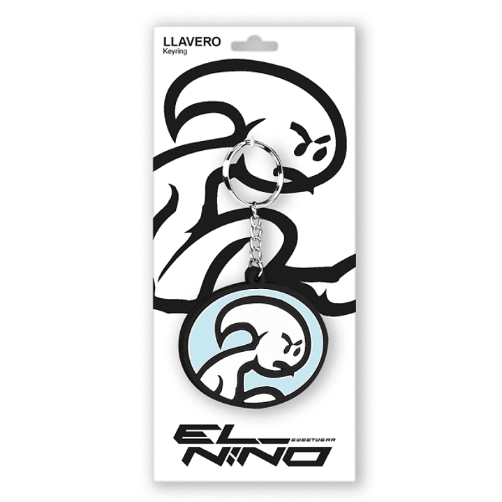 Safta el Niño Life Is Fun Llavero - Ideal Como Regalo - 80x30mm - Color Blanco y Negro 1