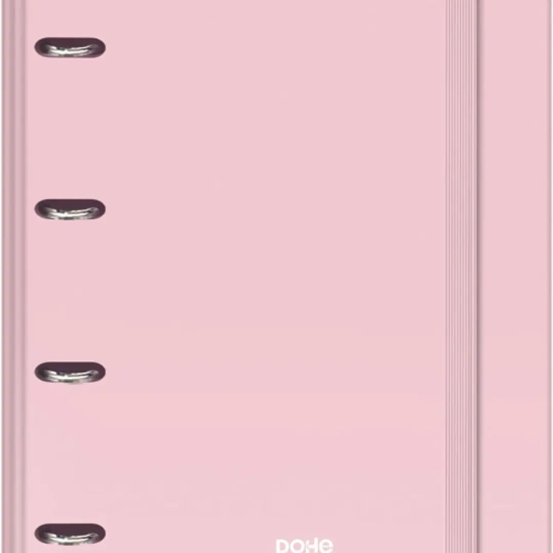 Dohe Serenity Carpeta de 4 Anillas Mixtas de 35mm Recambio 100 Hojas Cuadricula 5mm - Formato A4 - Cierre con Goma - Incluye 4 Separadores y Sobre de  1