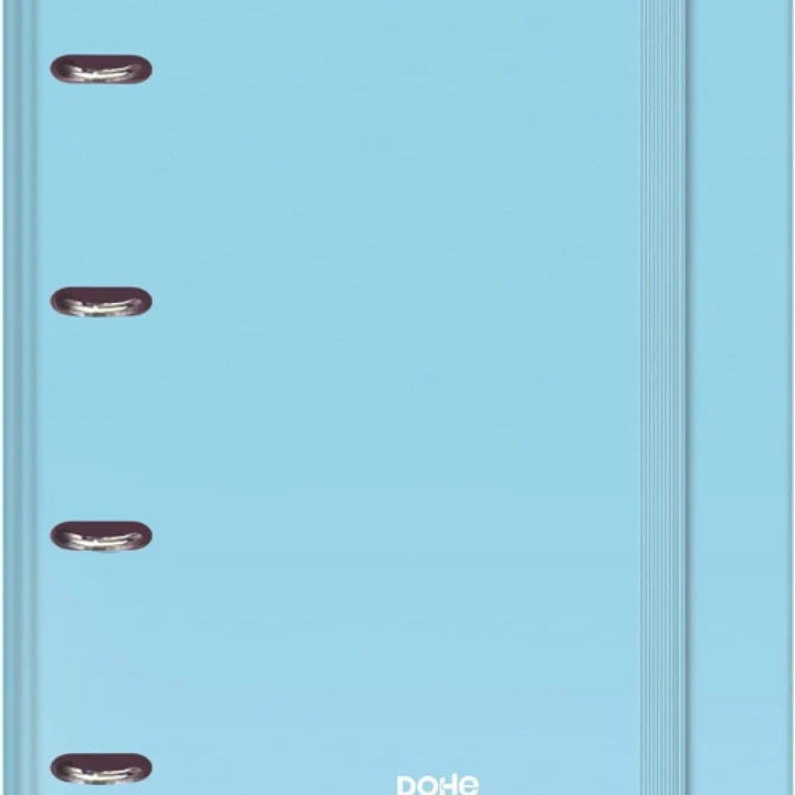 Dohe Serenity Carpeta de 4 Anillas Mixtas de 35mm Recambio 100 Hojas Cuadricula 5mm - Formato A4 - Cierre con Goma - Incluye 4 Separadores y Sobre de  1