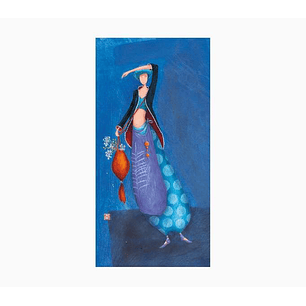 Pictura Gaëlle Boissonnard Tarjeta Doble - Acabado en Barniz de Relieve UV Grueso - Laminado Mate de Tacto Suave - 10.5x21cm - Papel con Certificacion