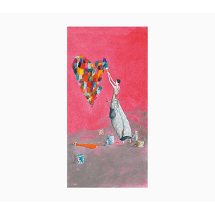 Pictura Gaëlle Boissonnard Tarjeta Doble - Acabado en Barniz de Relieve UV Grueso - Laminado Mate de Tacto Suave - 10.5x21cm - Papel con Certificacion