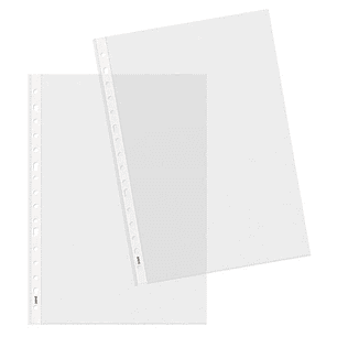 Dohe Basic Plus Pack de 100 Fundas Multitaladro Tamaño Folio 16 Taladros - Polipropileno Rugoso - Calidad Basica Plus