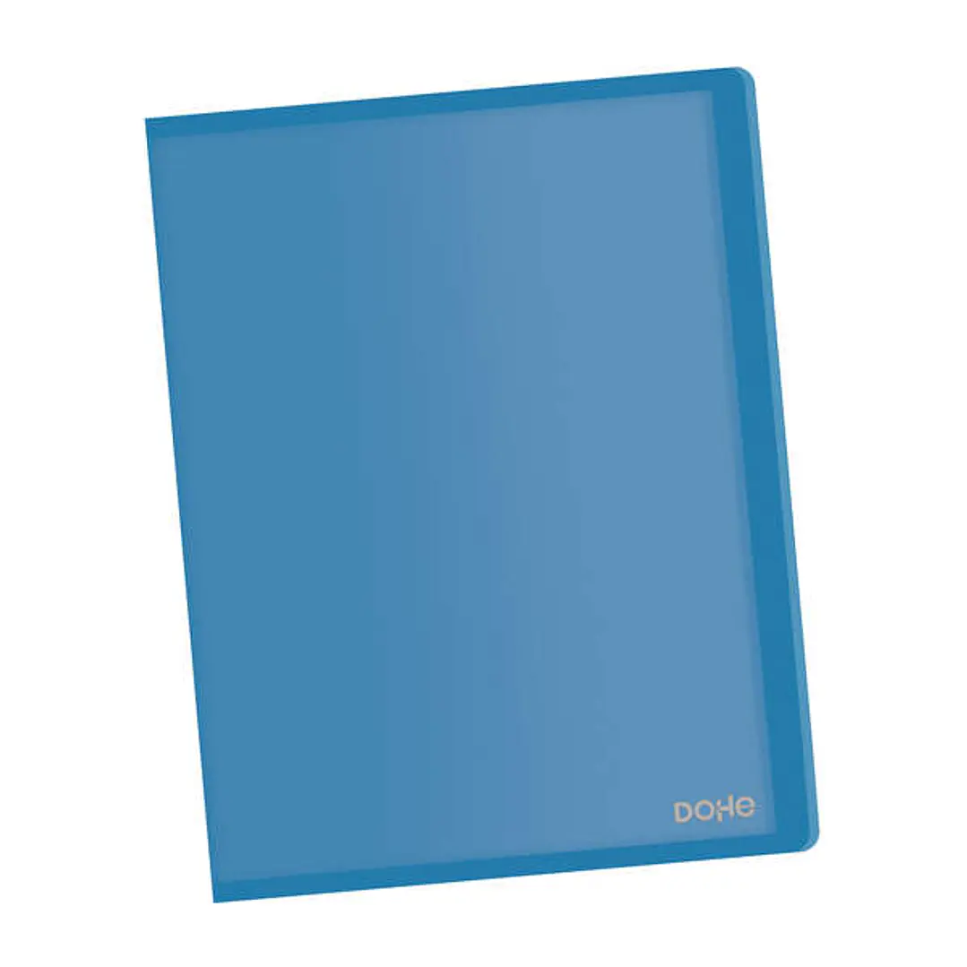 Dohe Carpetas con Fundas en Tamaño Din A4 - Tapa Flexible de Polipropileno Translucido - Fundas Transparentes Soldadas al Lomo 1