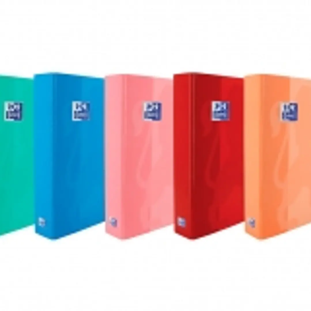 Oxford Carpeta de Anillas Classic Formato A4+ - Tapa Extradura Brillante - Anillas en Forma de D 25mm - Colores Surtidos 1