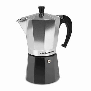 Orbegozo KFM 930 Cafetera de Aluminio Aromas en Familia - Capacidad para 9 Tazas - Utilizable en Cocinas a Gas - Electricas y Vitroceramica - Mango Er