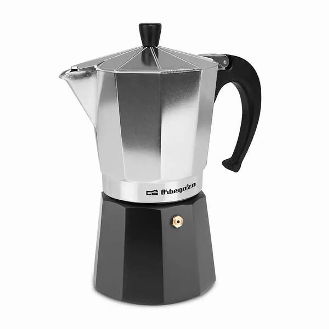 Orbegozo KFM 930 Cafetera de Aluminio Aromas en Familia - Capacidad para 9 Tazas - Utilizable en Cocinas a Gas - Electricas y Vitroceramica - Mango Er 1