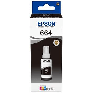 Epson T6641 Negro Botella de Tinta Original - C13T664140