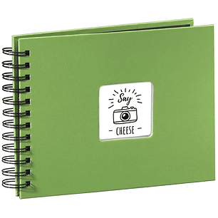 Hama Album de Fotos con Espiral - 50 Paginas Negras - Tapa de Papel - 24x17cm - Color Verde