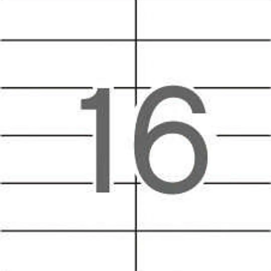 Apli Etiquetas Blancas Permanentes 105.0 x 37.0mm 25 Hojas 1