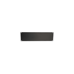 WP Tapa Delantera para Armario 3U - 490x15x145mm - Color Negro