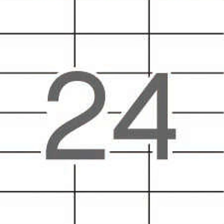 Apli Pack de 600 Etiquetas 70x37mm  - 25 Hojas por 24 Etiquetas - Adhesivo Permanente - Cantos Rectos - Color Blanco 1