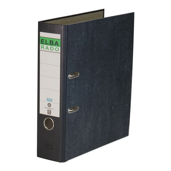 Elba Rado Archivador Palanca - Diseño Clasico Jaspeado - Tamaño A4 - Lomo de 80mm - Resistente y Duradero 1