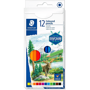 Staedtler 146C Pack de 12 Lapices de Colores - Mina Suave - Colores Surtidos