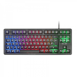 Mars Gaming MK023 Teclado Gaming - Tecnologia H-Mech RED - Iluminacion FRGB LED - Anti-Ghosting - Compatibilidad Universal - Estructura Robusta - Colo
