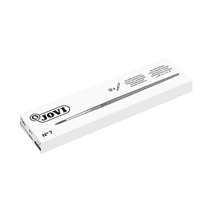 Jovi Pinceles Artisticos Pelo Poney Nº 7 - Pelo Natural - Mango de Madera - Calibre 00 al 12 - Punta Redonda - Pelo Suave - Color Varios